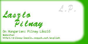 laszlo pilnay business card